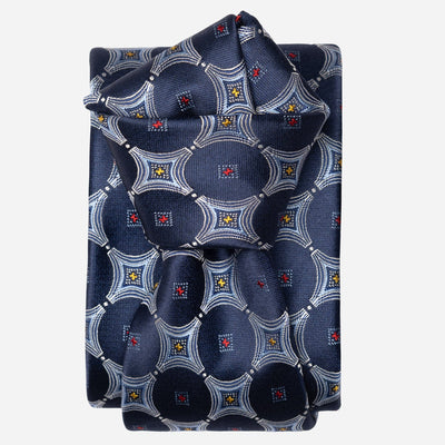 Blue Italian Handmade Silk Tie