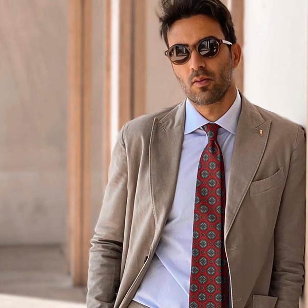 Men's handmade Italian silk ties
