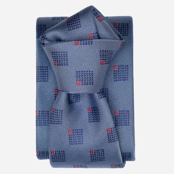 French Blue Handamade Italian Silk Tie