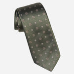 Men's Designer Italian Silk Tie Green