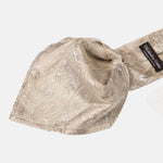 Beige Paisley Italian Silk Jacquard Tie