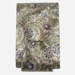 Handmade Italian Silk Tie Green Floral