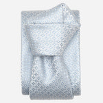 Men's Designer Italian Silk Tie Ice Blue