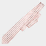Pink Polka Dot Italian Handmade Silk Tie