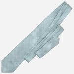 Men's Designer Italian Silk Tie Aqua