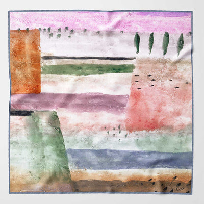 Luxury handmade Italian silk pocket square hand rolled