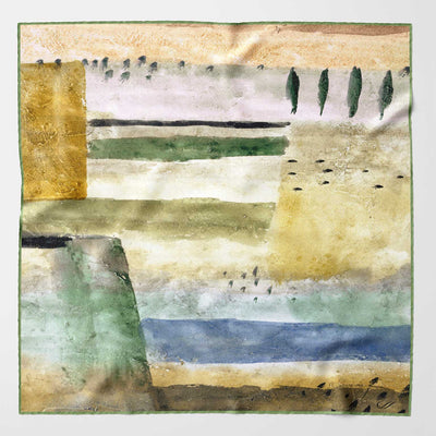 Luxury handmade Italian silk pocket square hand rolled