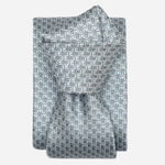 Designer Italian Silk Tie Misty Blue
