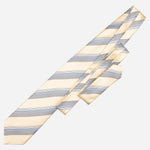 Yellow Stripe Italian Silk Handmade Tie