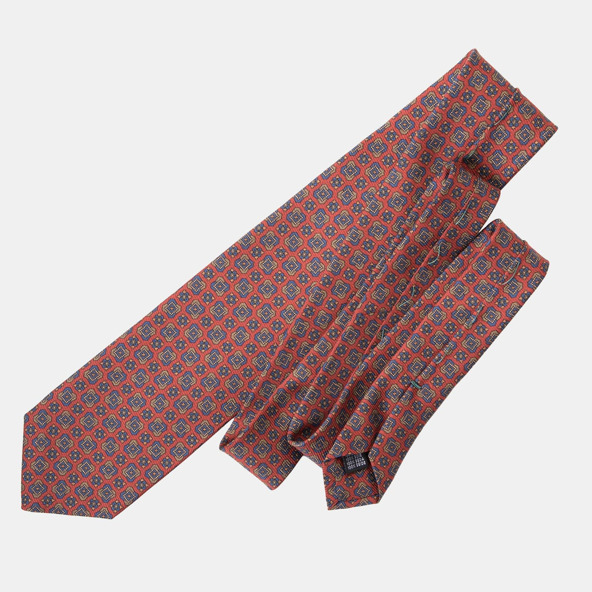 Dark Red Italian Madder Silk Tie