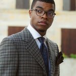 madder silk blue paisley tie