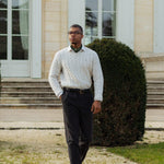 Corbara – Ascot en soie – Vert olive
