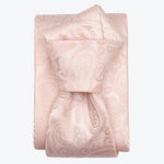 Italian Pink Silk Paisley Formal Tie