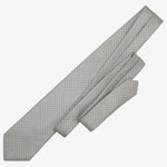 Designer Italian Silk Tie Steel Grey