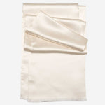 Men's White Silk Opera Tuxedo Scarf