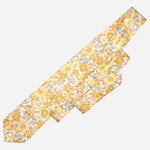 Yellow Floral Handmade Italian Silk Tie