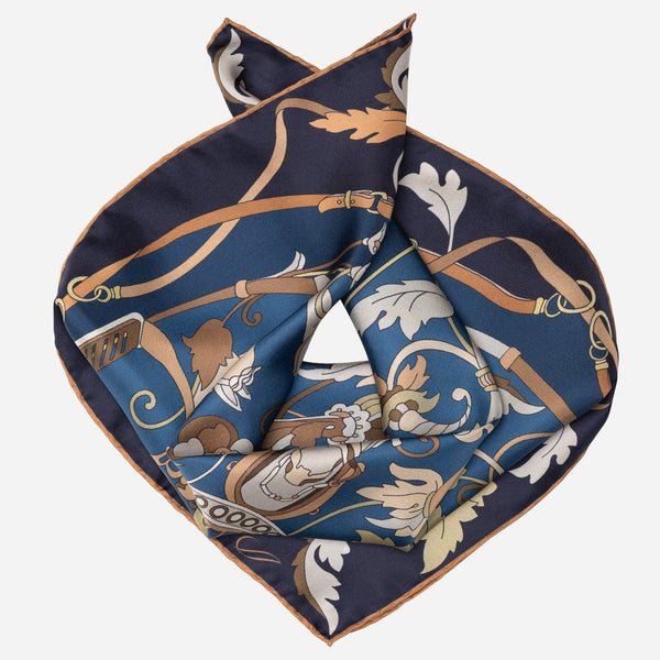 Women's Silk Bandana Midnight Blue