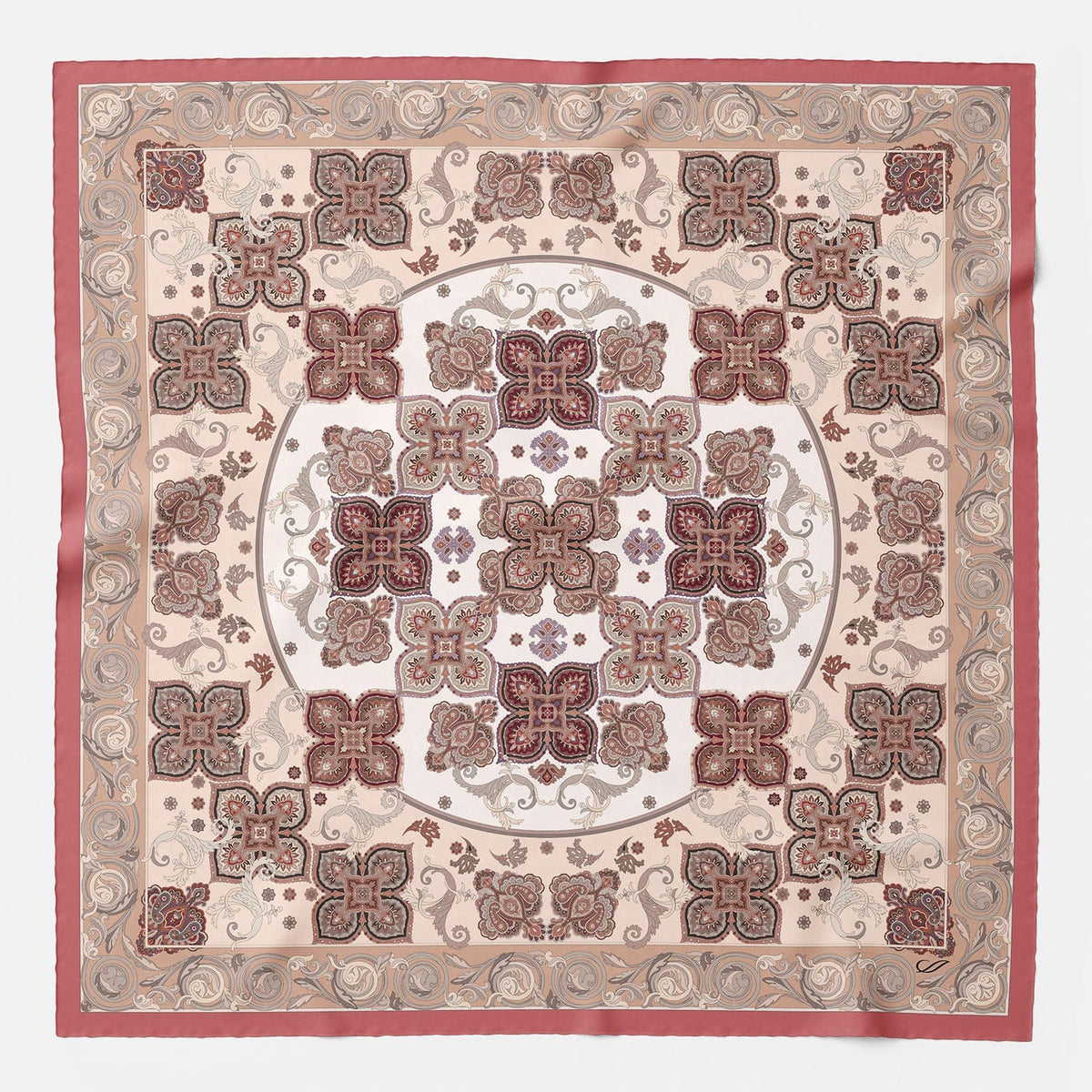Pink Modal Cashmere Square Scarf