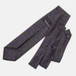Navy & Green Italian Silk Tie