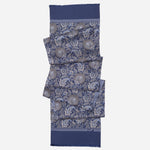 Men's Italian Navy Paisley Silk Scarf
