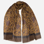 Ochre Yellow Italian Wool Scarf