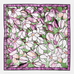 Silk Bandana - Pink Stained Glass Pattern