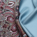 Italian Silk Neckerchief - Paisley Blue