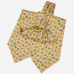 Italian Yellow Paisley Silk Ascot Tie