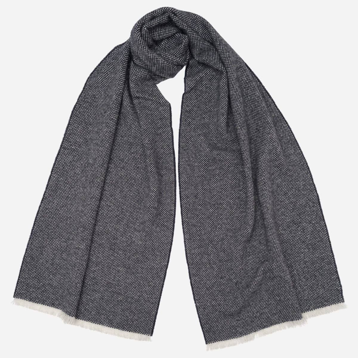 Men's Navy Italian Cashmere Scarf