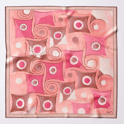 Luxury handmade Italian silk pocket square hand rolled