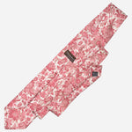 Pink Floral Handmade Italian Silk Tie