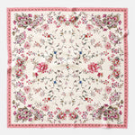 Women's Silk Bandana Floral Pink