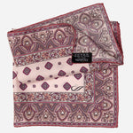 Italian Designer Pink Silk Pocket Square