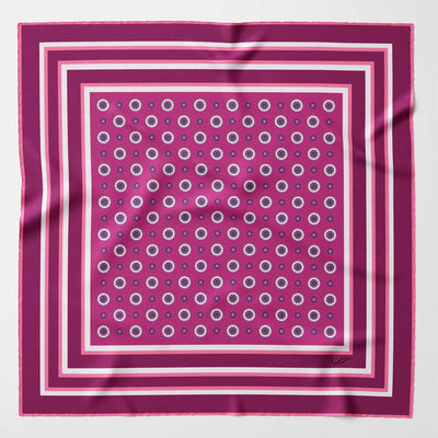 Luxury handmade Italian silk pocket square hand rolled