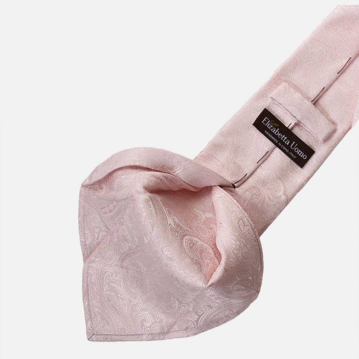 Pink Paisley Italian Silk Jacquard Tie