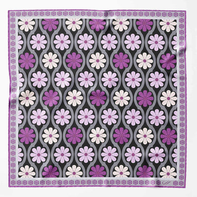 Luxury handmade Italian silk pocket square hand rolled
