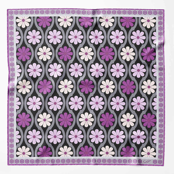 Luxury handmade Italian silk pocket square hand rolled