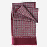 Red Italian Silk Dress Scarf