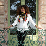 Roman Goddess silk scarf made in Italy