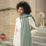 Sage Green Italian Cashmere Scarf