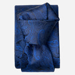 Blue Paisley Italian Silk Jacquard Tie