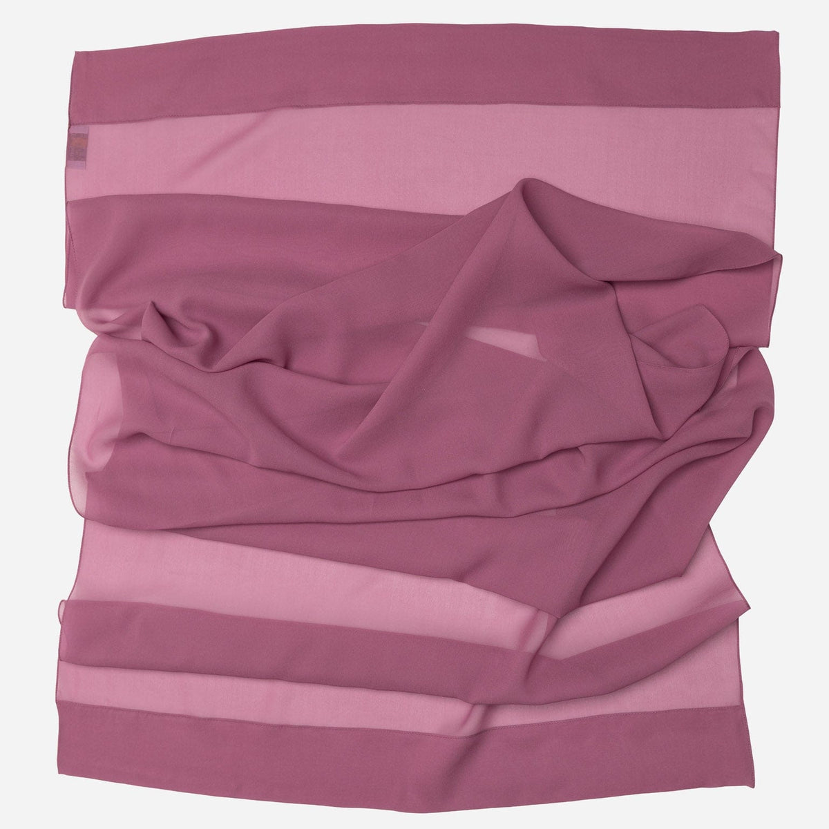 Plum Large Silk Georgette Wrap Shawl