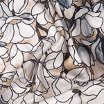 Women's Silk Bandana Floral Teal & Tan