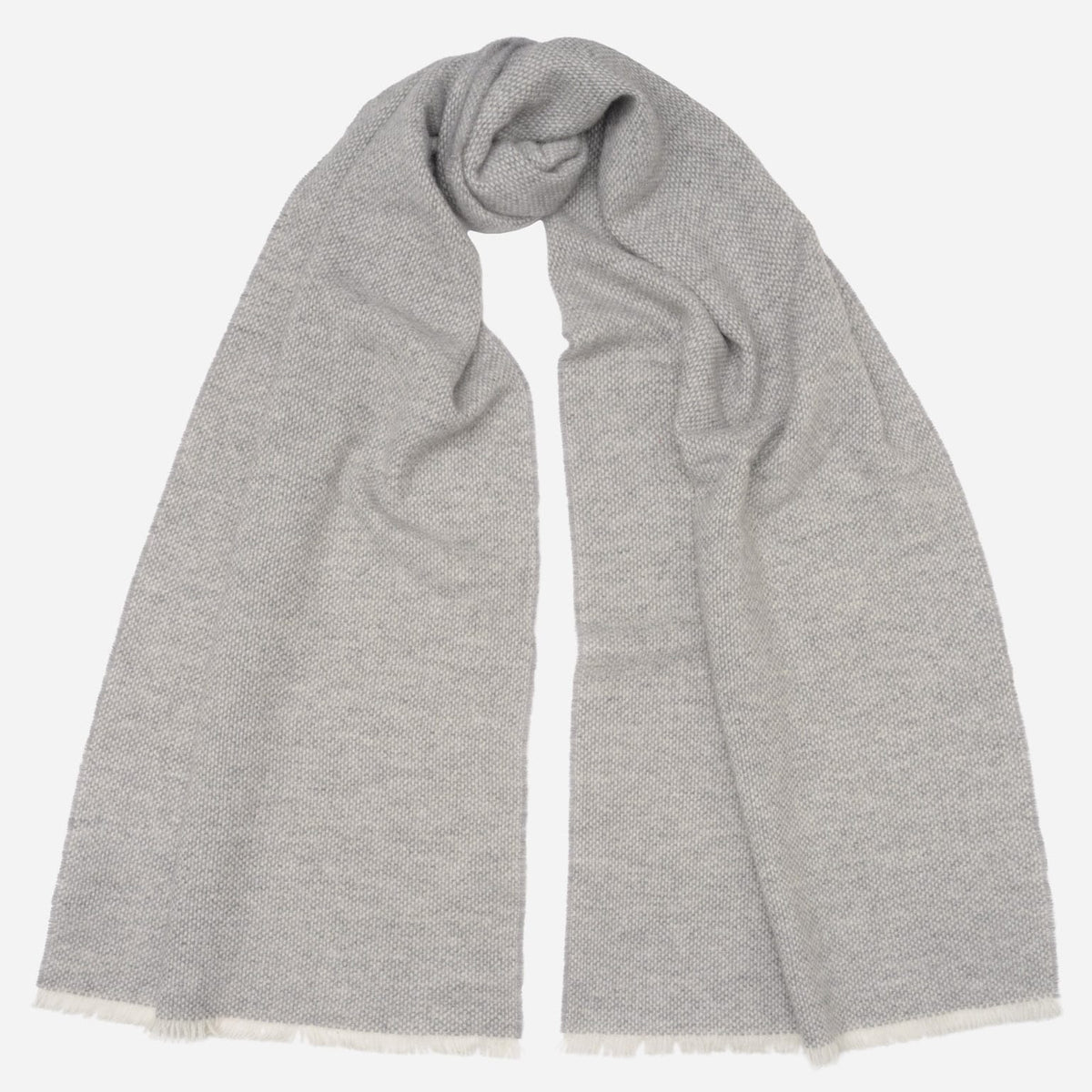 Men's Grey Italian Cashmere Scarf