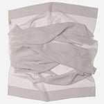 Silver Large Silk Georgette Wrap Shawl