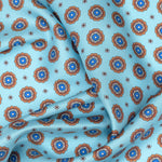 Blue Silk Neckerchief - Made in Italy