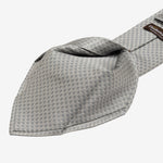 Designer Italian Silk Tie Steel Grey