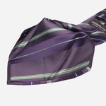 Purple Stripes Handmade Italian Silk Tie