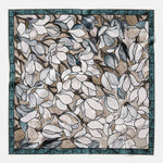 Silk Bandana - Teal Stained Glass Pattern
