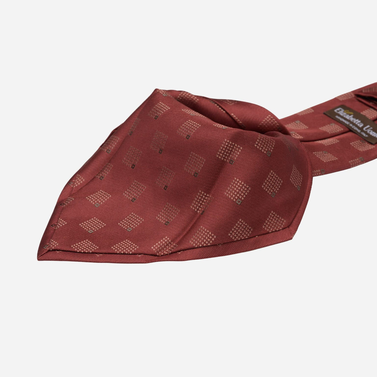Tuscany Red Italian Designer Silk Tie